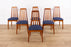 6 Mid-Century Modern Teak Dining Chairs - (D1602)