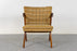 Mid-Century Modern Beech Lounge Chair - (321-261.5)