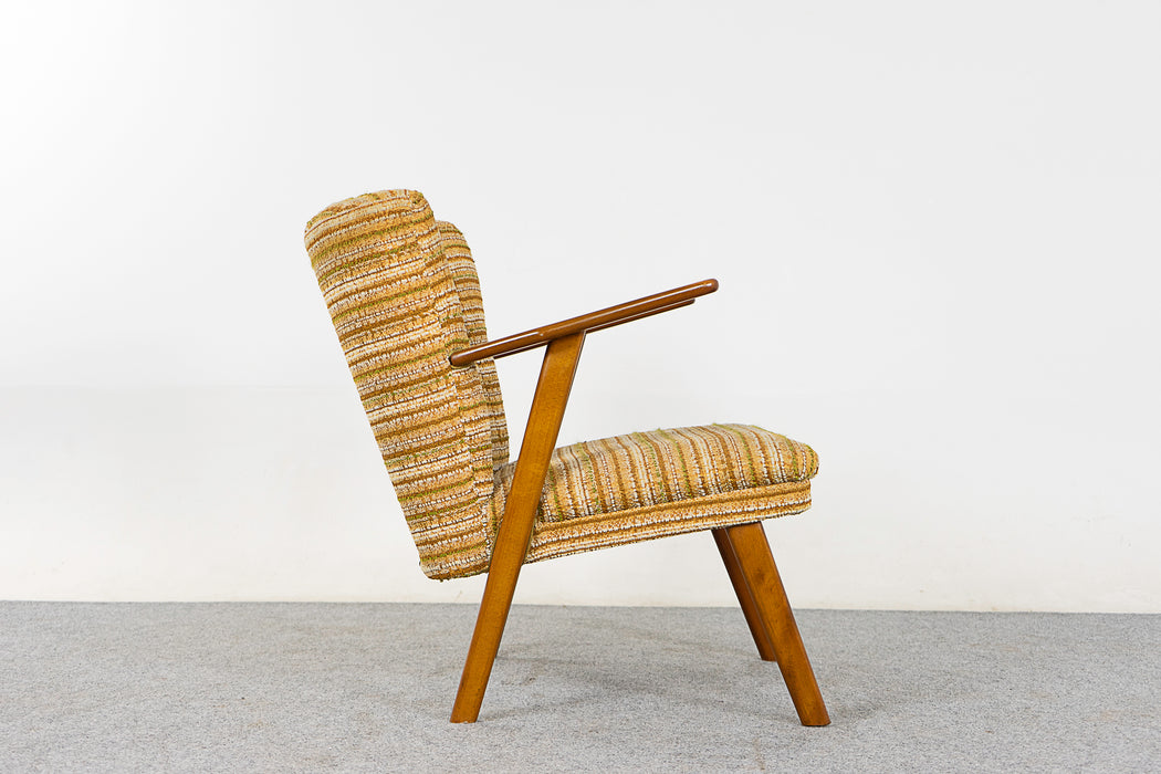 Mid-Century Modern Beech Lounge Chair - (321-261.5)