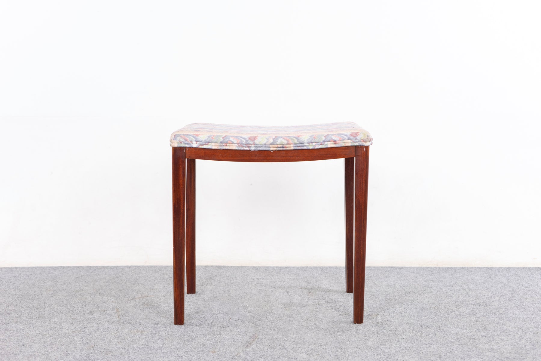 Danish Modern Mahogany Stool by Illums Bolighus - (D1396)