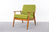 Danish Modern Beech Lounge Chair - (327-079)