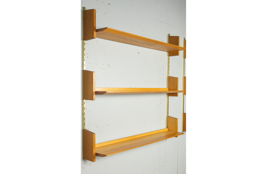 German Mid-Century Beech Wall Unit by WK Möbel  - (327-013.1)