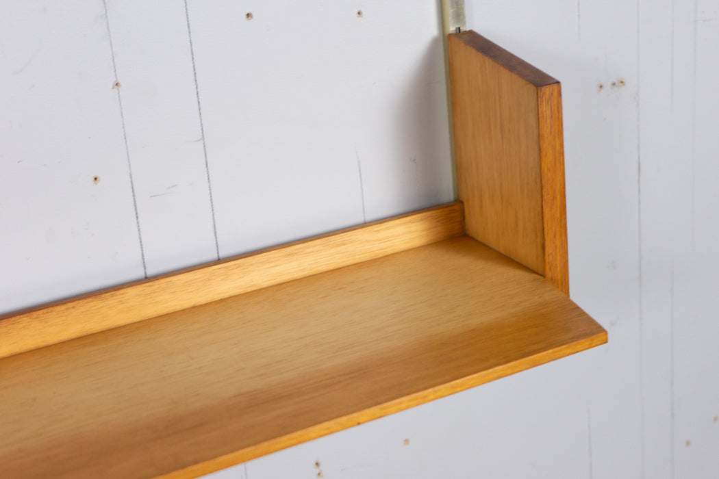 German Mid-Century Beech Wall Unit by WK Möbel - (327-013.2)