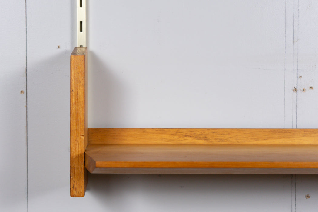 German Mid-Century Beech Wall Unit by WK Möbel - (327-013.2)