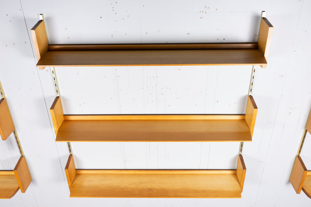 German Mid-Century Beech Wall Unit by WK Möbel - (327-013.2)