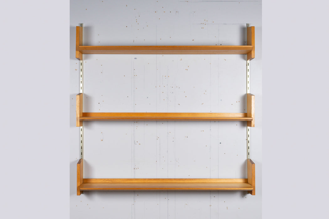 German Mid-Century Beech Wall Unit by WK Möbel - (327-013.2)