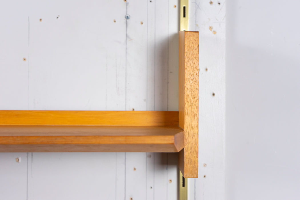 German Mid-Century Beech Wall Unit by WK Möbel - (327-013.3)