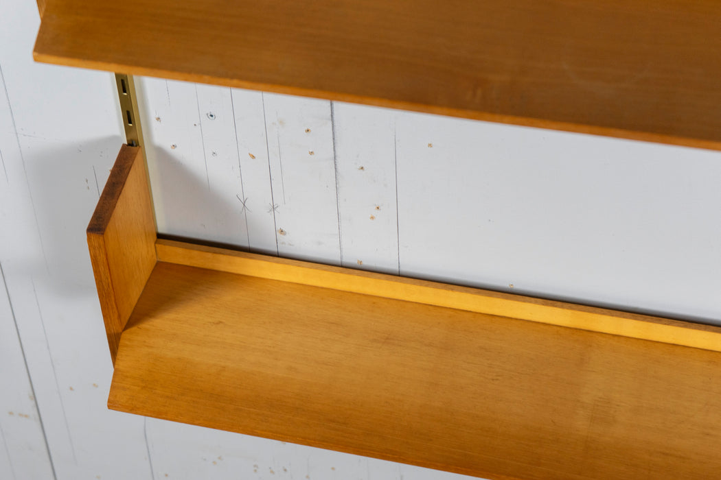 German Mid-Century Beech Wall Unit by WK Möbel - (327-013.3)