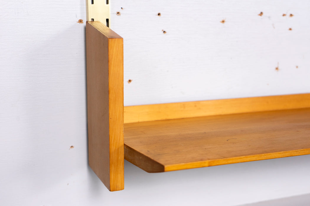 German Mid-Century Beech Wall Unit by WK Möbel  - (327-013.4)