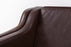 Danish Mid-Century Brown Leather Loveseat- (D1581)
