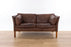 Danish Mid-Century Leather Loveseat by Stouby - (D1559)