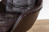 Danish Modern Leather Swivel Chair - (326-079)