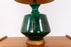 Mid-Century Modern Green Ceramic Table Lamp - (D1633)
