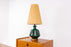 Mid-Century Modern Green Ceramic Table Lamp - (D1633)