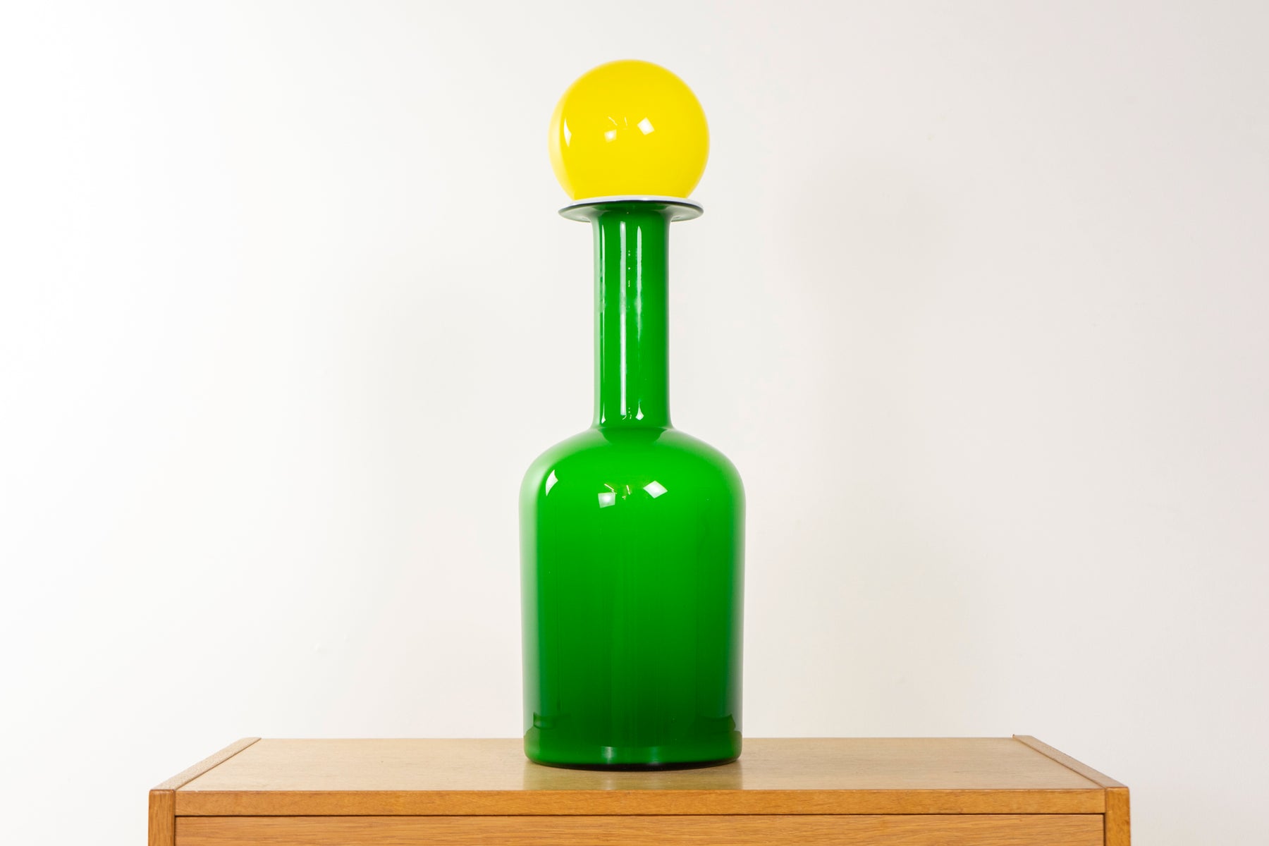 Glass Danish Vase by Holmegaard - (D1192.3)