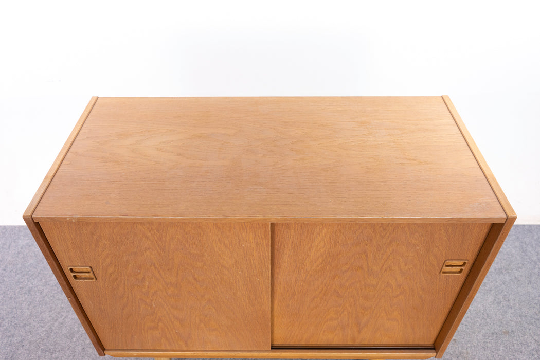 Danish Modern Oak Cabinet - (327-183)