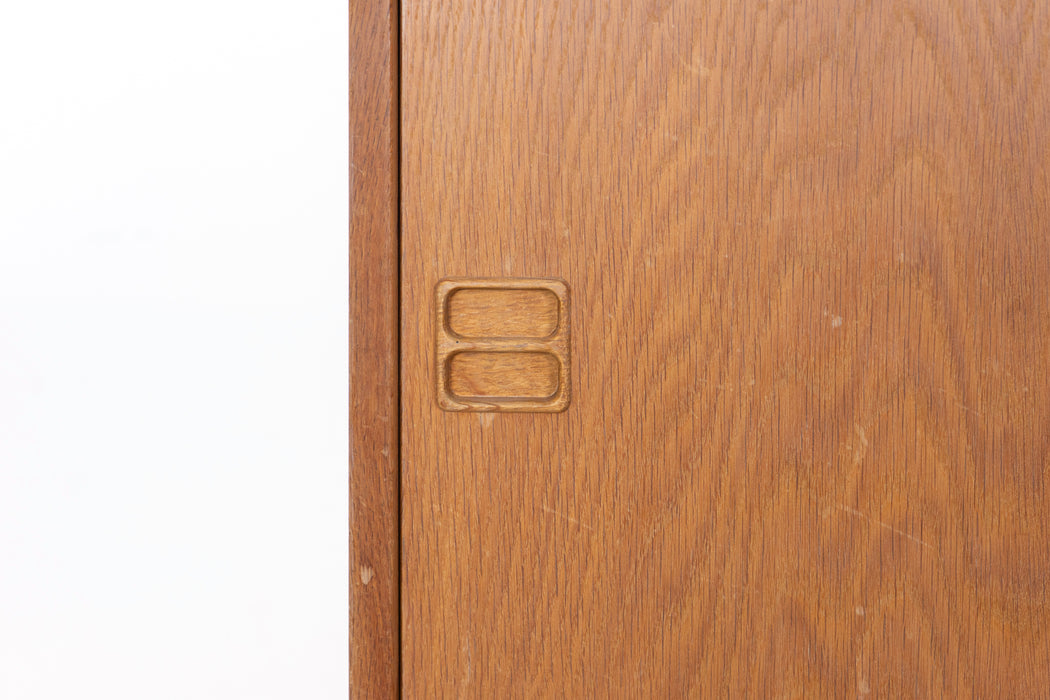 Danish Modern Oak Cabinet - (327-183)