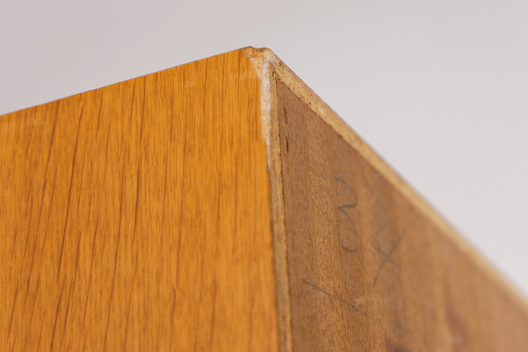 Danish Modern Oak Wardrobe Cabinet - (327-058)