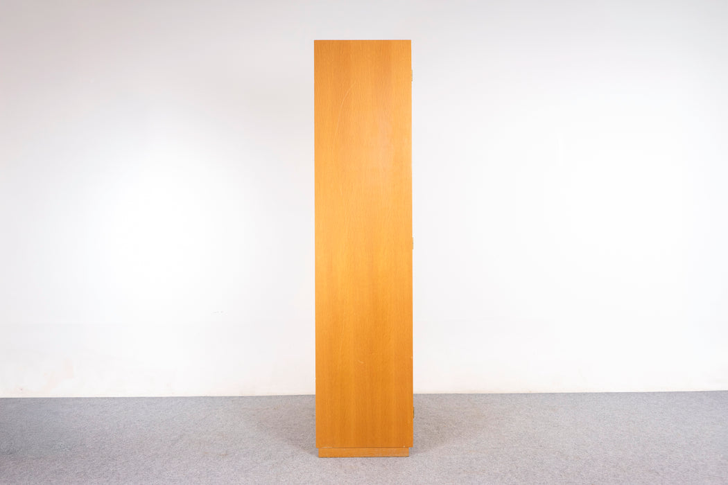 Danish Modern Oak Wardrobe Cabinet - (327-058)
