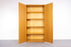 Danish Modern Oak Wardrobe Cabinet - (327-058)