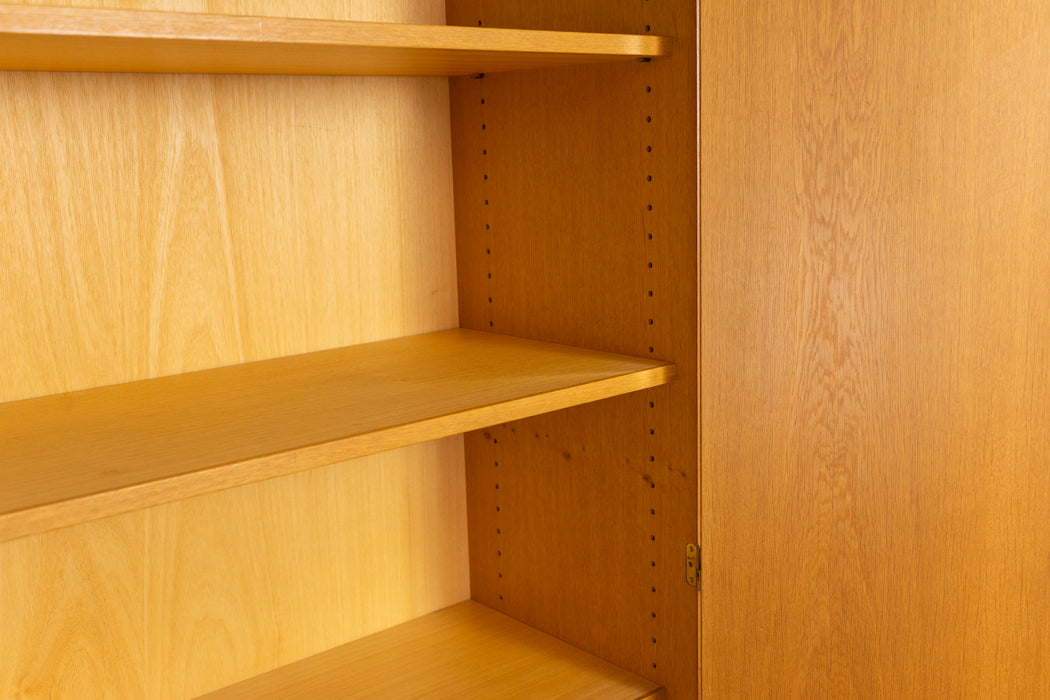 Danish Modern Oak Wardrobe Cabinet - (327-058)