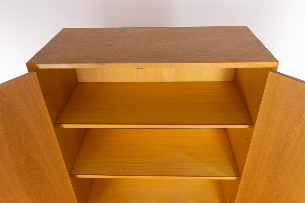 Danish Modern Oak Wardrobe Cabinet - (327-058)