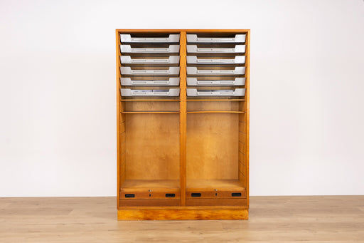 Danish Mid-Century Oak File Cabinet - (325-156)