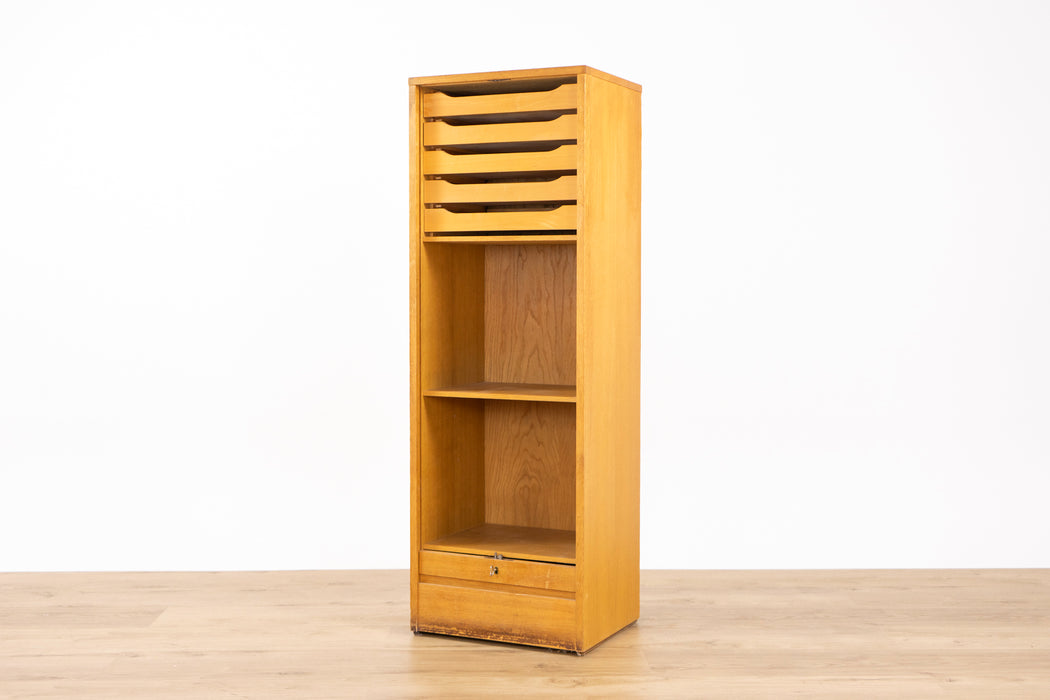 Danish Modern Oak File Cabinet - (327-101)