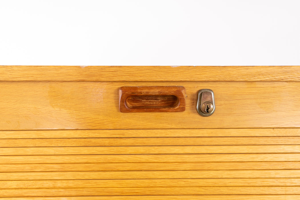 Danish Modern Oak File Cabinet - (327-103)