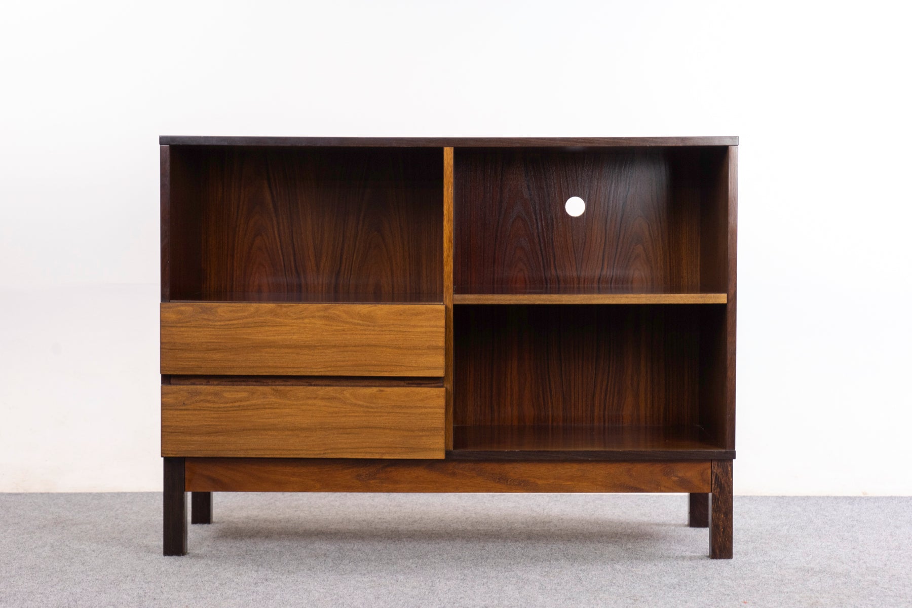 Rosewood Danish Bookcase/Cabinet - (326-062)