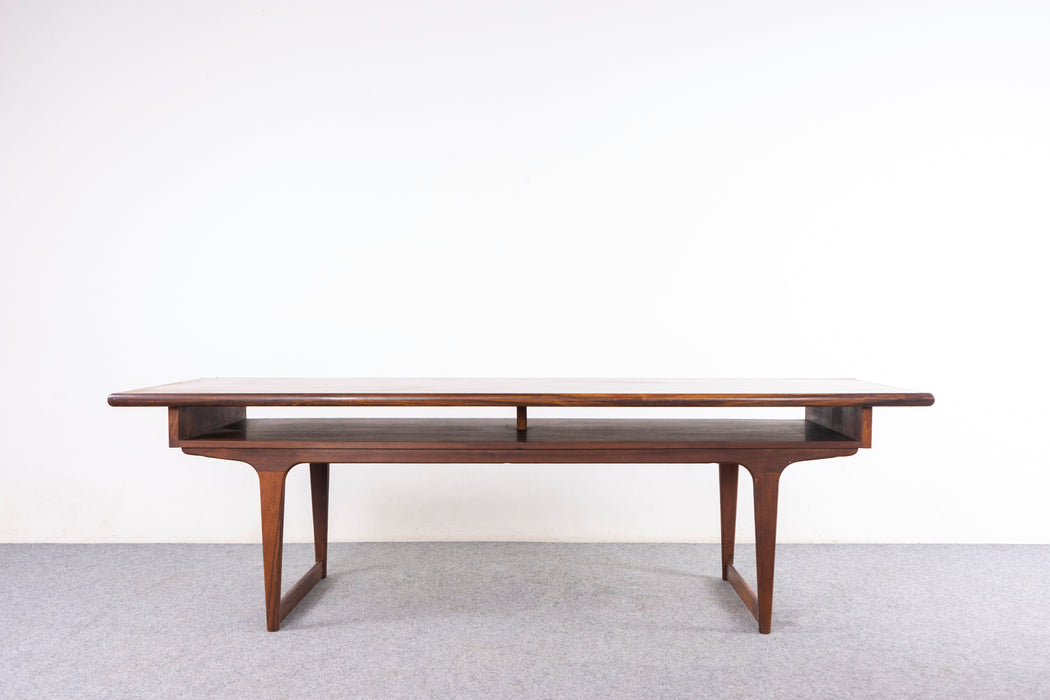 Danish Modern Rosewood Coffee Table - (327-154)