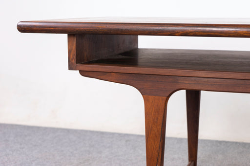Danish Modern Rosewood Coffee Table - (327-154)