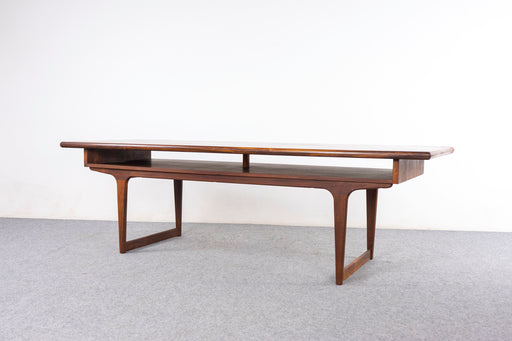 Danish Modern Rosewood Coffee Table - (327-154)