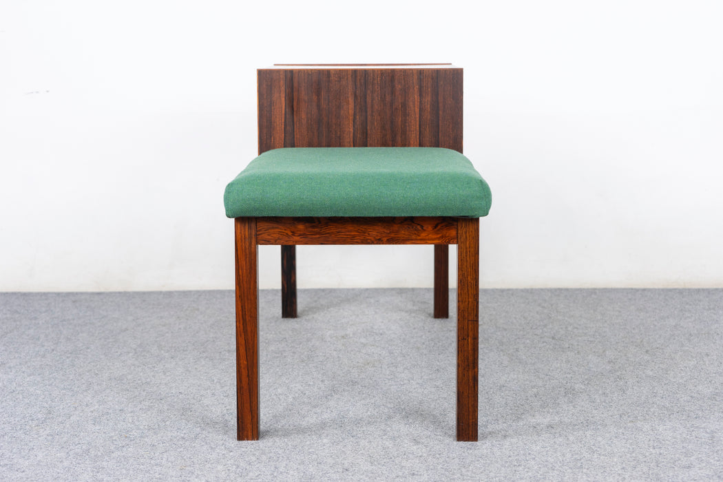 Danish Mid-Century Rosewood Bench- (326-161a)