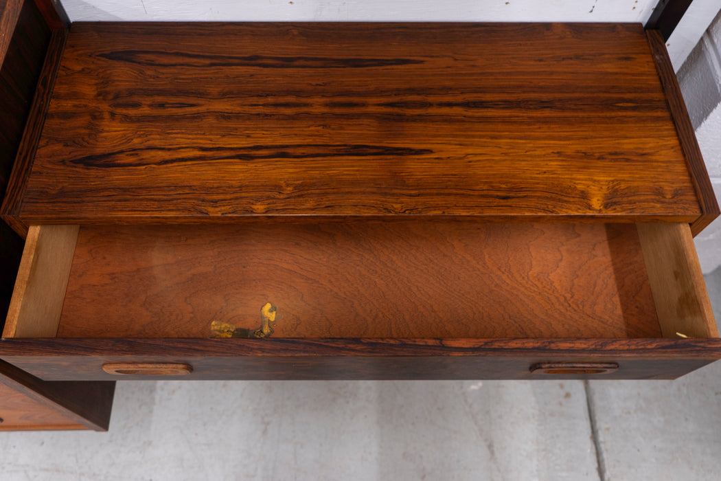 Danish Mid Century Rosewood Wall Unit by PS Systems - (327-006)