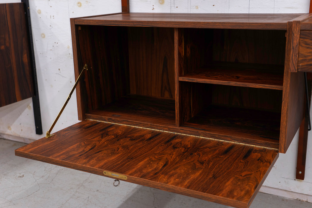 Danish Mid Century Rosewood Wall Unit by PS Systems - (327-006)