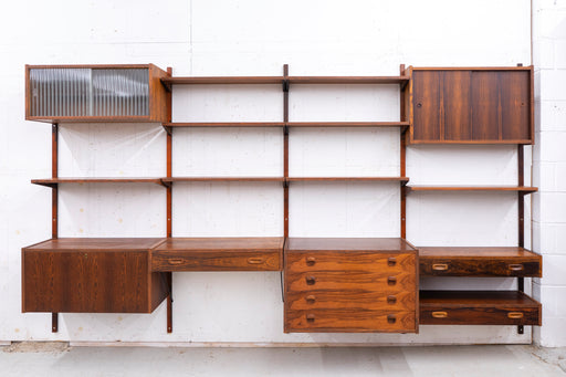 Danish Mid Century Rosewood Wall Unit by PS Systems - (327-006)