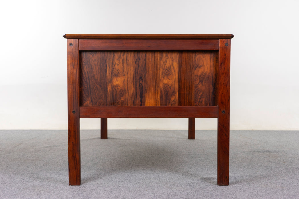 Rosewood & Metal Danish Desk - (D1412)
