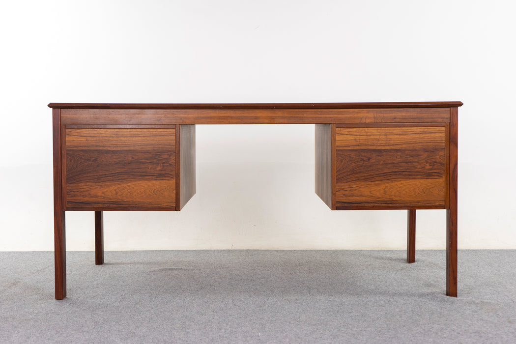 Rosewood & Metal Danish Desk - (D1412)