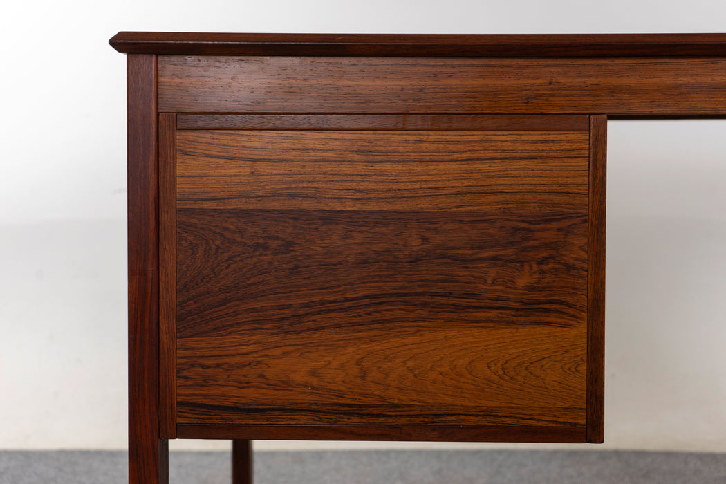 Rosewood & Metal Danish Desk - (D1412)