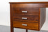 Rosewood & Metal Danish Desk - (D1412)