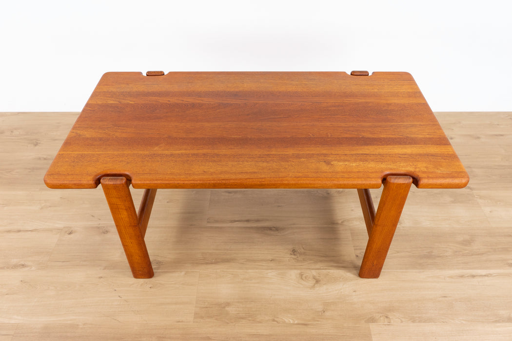 Danish Mid Century Solid Teak Coffee Table - (D1594)