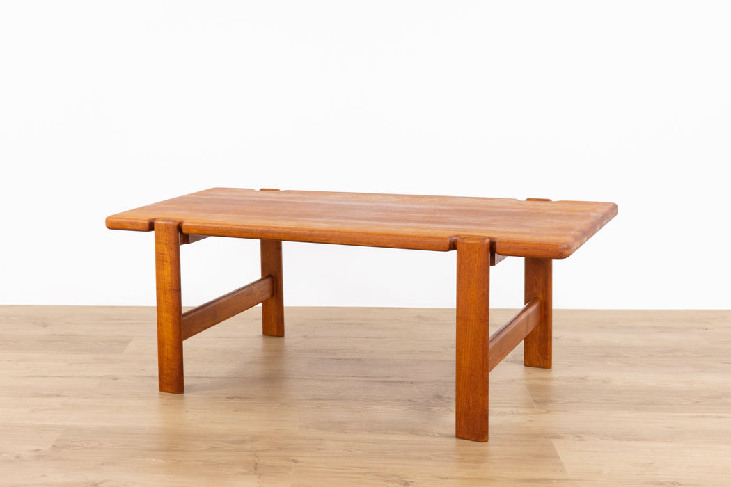 Danish Mid Century Solid Teak Coffee Table - (D1594)