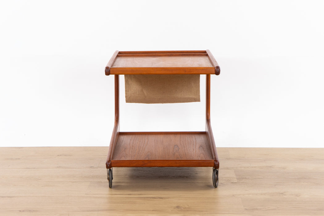 Danish Mid-Century Teak Cart/Magazine Table by Sika Møbler - (326-021)