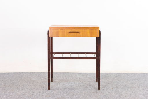 Teak & Beech Bedside Table - (324-353.4)