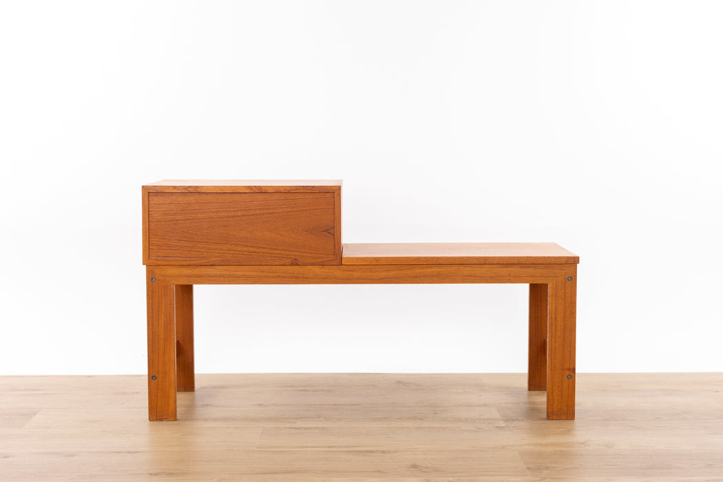 Danish Modern Teak Bench - (326-045)