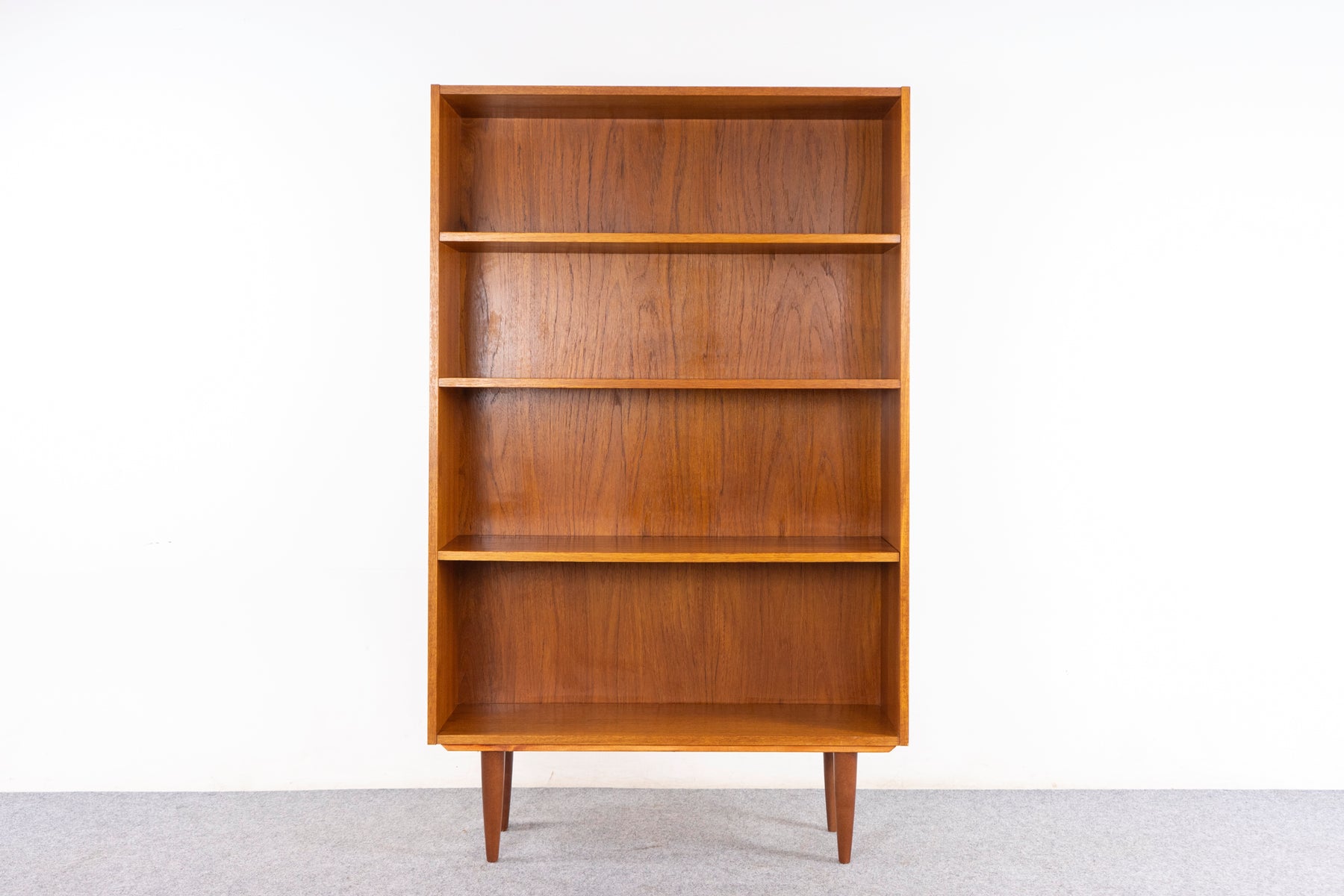 Danish Modern Teak Bookcase - (327-067)