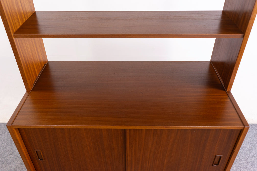 Teak Danish Bookcase/Cabinet- (326-164)