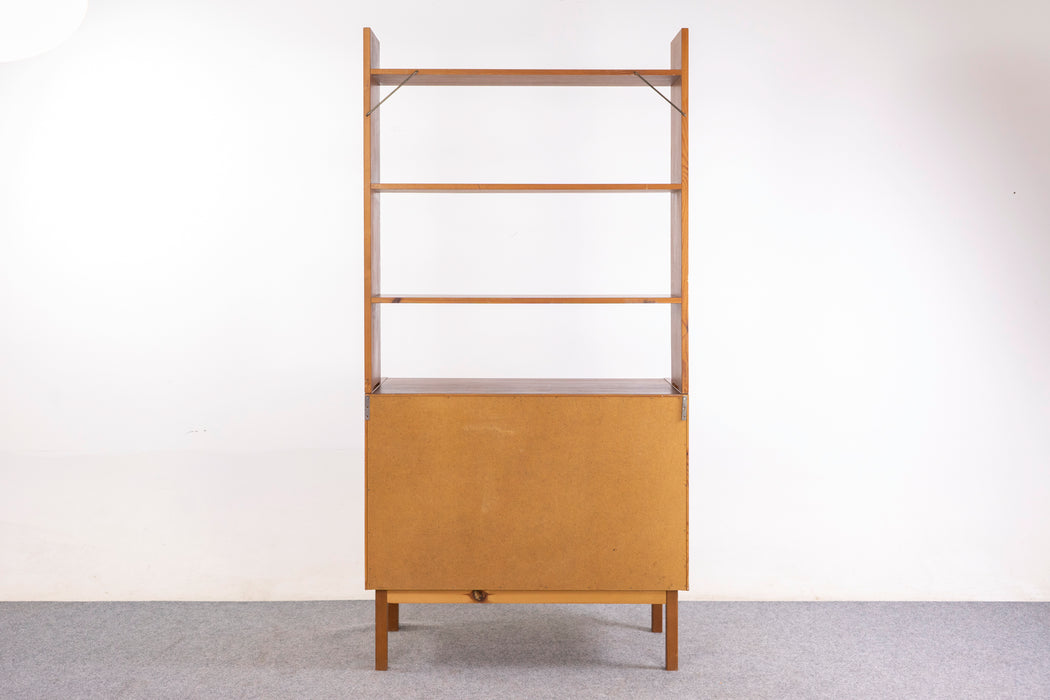 Teak Danish Bookcase/Cabinet- (326-164)