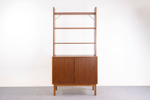 Teak Danish Bookcase/Cabinet- (326-164)